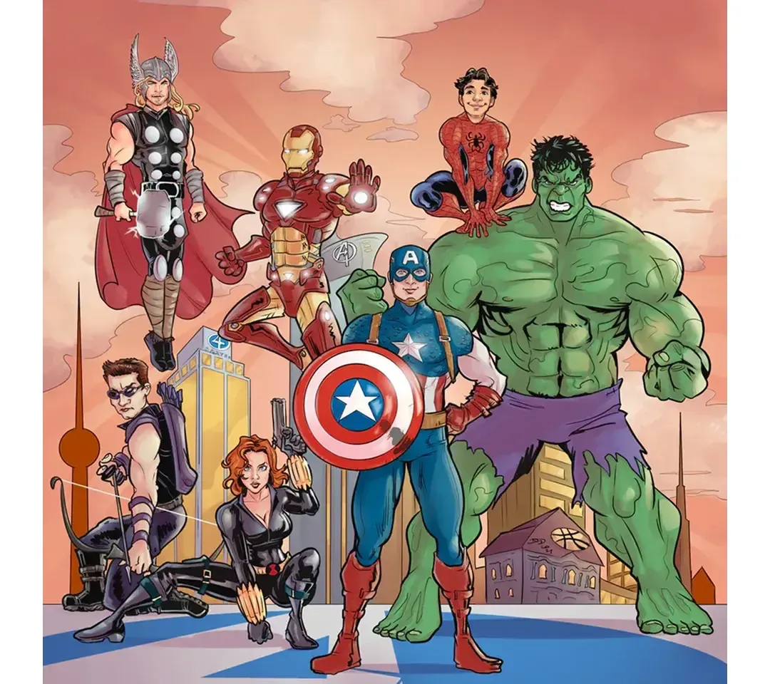 Avengers Personalizzati: la tua famiglia o i tuoi amici diventano eroi Marvel