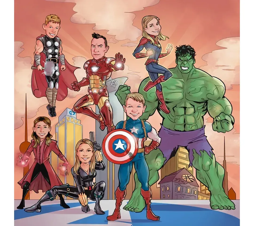 Desirrè e famiglia si sono marvelizzati